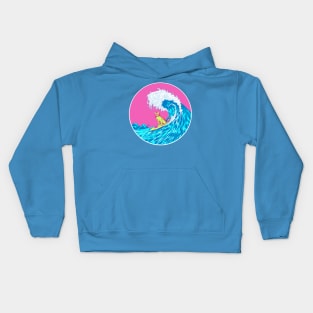 Great Wave. Empty Bowl Kids Hoodie